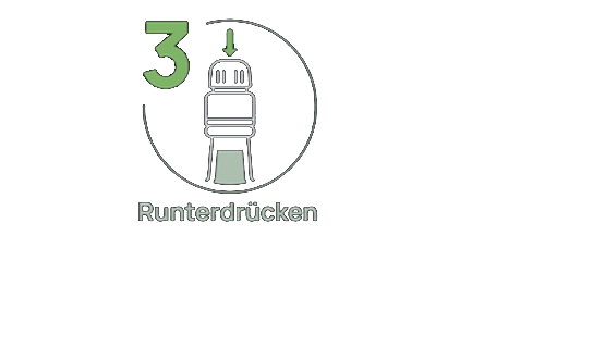 Schritt 3: Runterdrücken